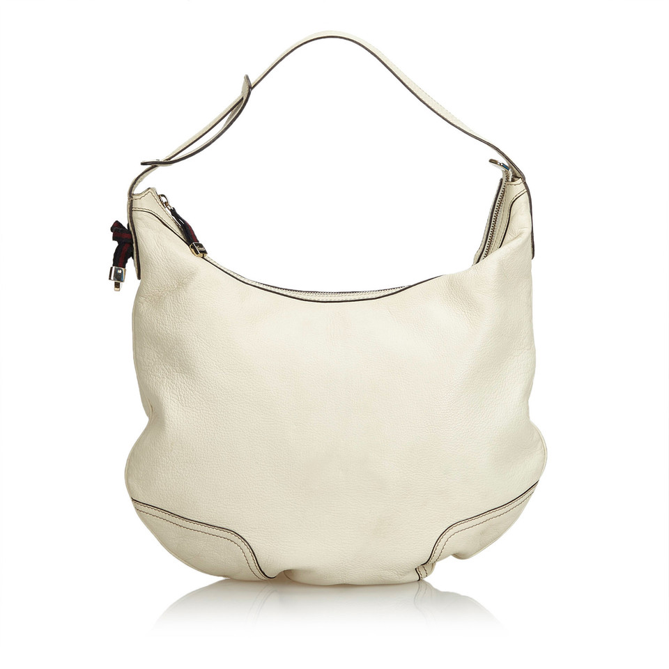 Gucci Shoulder bag Leather in White