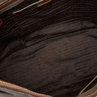 Prada Galleria Bag aus Leder in Grau