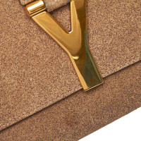 Yves Saint Laurent Klassieke Y clutch in bruin