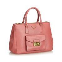 Prada Galleria Bag in pink / pink leather