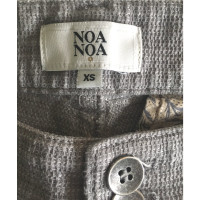 Noa Noa Hose aus Baumwolle in Grau