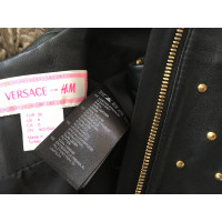 Versace For H&M Robe en Cuir en Noir