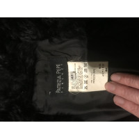 Patrizia Pepe Jacke/Mantel aus Wolle in Schwarz