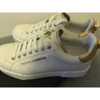 Dolce & Gabbana Chaussures de sport en Cuir en Blanc