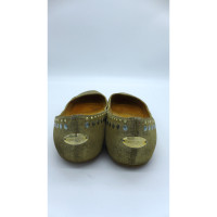 Jimmy Choo Slippers/Ballerinas Leather in Gold