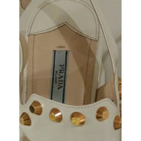 Prada Sandals Leather in White