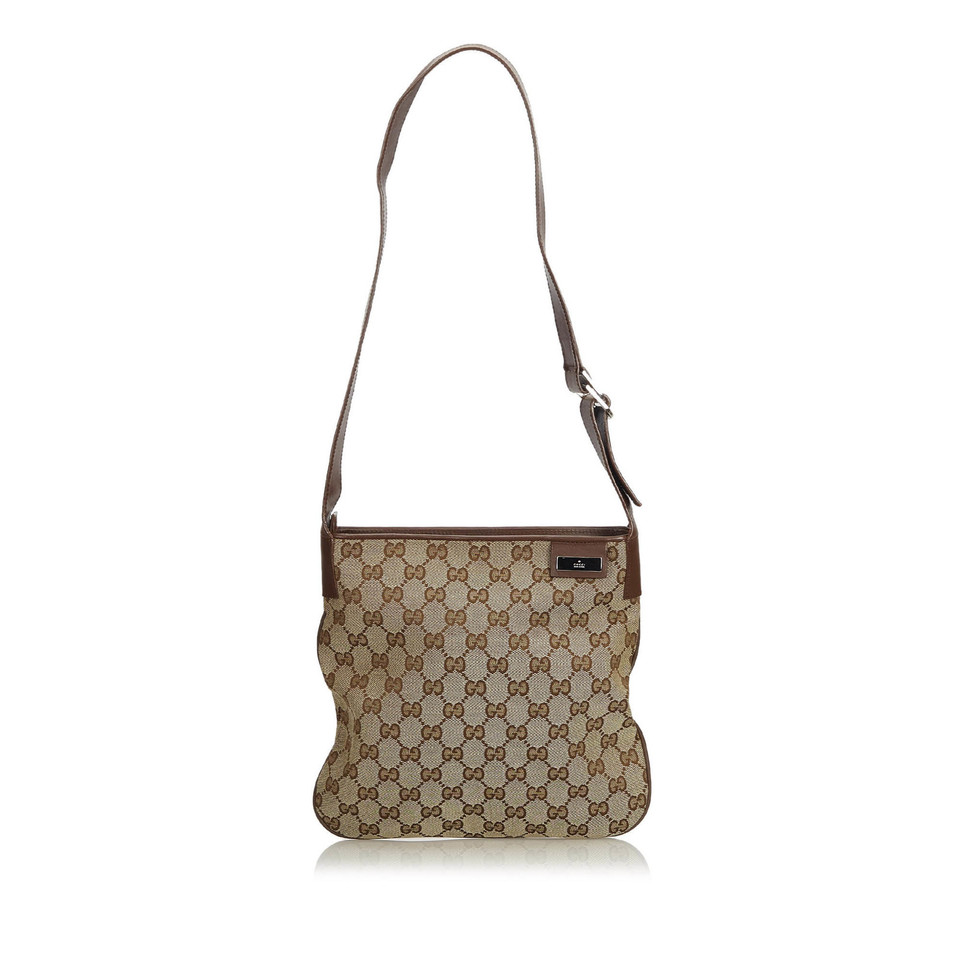 Gucci Borsa a tracolla in Tela in Beige