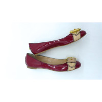 Giuseppe Zanotti Slippers/Ballerina's Lakleer in Rood