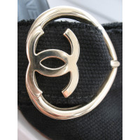 Chanel Chaussures compensées en Toile en Noir