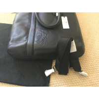 Versace Shopper Leather in Black