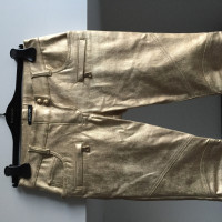 Balmain Jeans aus Baumwolle in Gold