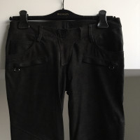 Balmain Trousers Leather in Black