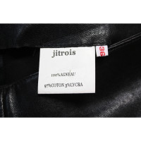 Jitrois Trousers Leather in Black
