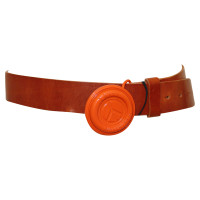 Moschino Love Cintura in pelle arancione