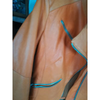 Vent Couvert Jacke/Mantel aus Leder in Orange
