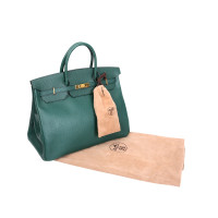 Hermès Birkin Bag 40 in Pelle in Verde