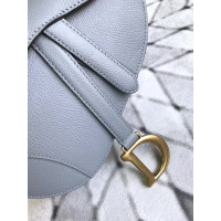 Christian Dior Saddle Bag Leather in Blue