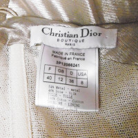 Christian Dior Robe en Soie en Doré