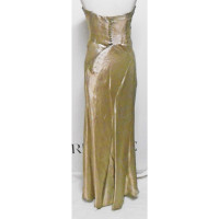 Christian Dior Dress Silk in Gold