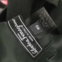 Salvatore Ferragamo Jacket/Coat Leather in Olive