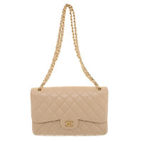 Chanel "Jumbo Flap Bag" in cream