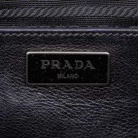 Prada Schoudertas Leer in Zwart