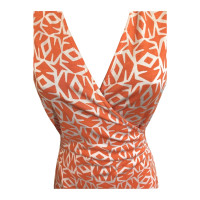 Diane Von Furstenberg Dress Silk in Orange