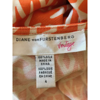 Diane Von Furstenberg Robe en Soie en Orange