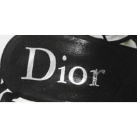 Christian Dior Sandalen aus Leder in Schwarz