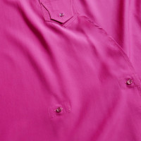 Yves Saint Laurent Silk dress in fuchsia