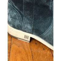 Chanel Ankle boots Suede in Blue