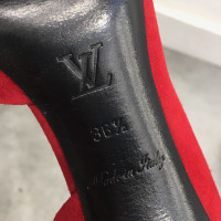 Louis Vuitton Décolleté/Spuntate in Pelle scamosciata in Rosso