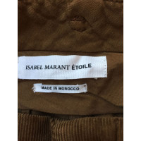Isabel Marant Etoile Paio di Pantaloni in Cotone in Marrone