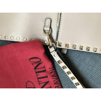 Valentino Garavani Clutch Bag Leather in Cream