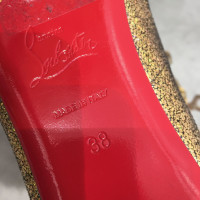 Christian Louboutin Slippers/Ballerinas Leather in Gold