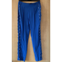 Fendi Trousers Silk in Blue