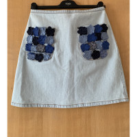 Fendi Skirt Cotton in Blue