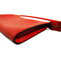 Louis Vuitton Pochette en Cuir en Rouge