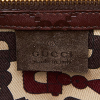 Gucci Tote bag in Pelle scamosciata in Marrone