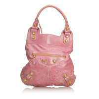 Balenciaga Handtasche aus Leder in Rosa / Pink