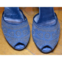 Emma Hope´S Shoes Pumps/Peeptoes aus Wildleder in Blau
