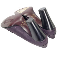 Prada Pumps/Peeptoes aus Leder in Violett