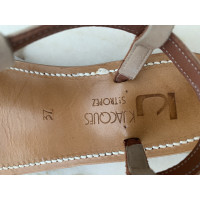 K Jacques Sandals Suede in Beige