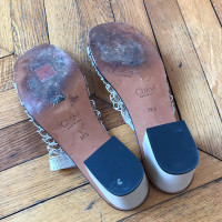 Chloé Sandals Leather in Nude