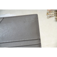 Fendi Clutch Bag Leather in Grey