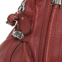 Chloé Handtasche aus Leder in Rot