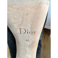 Christian Dior Laarzen Leer in Zwart