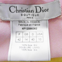 Christian Dior Kleid aus Seide in Gelb