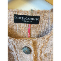 Dolce & Gabbana Jacke/Mantel aus Wolle in Rosa / Pink