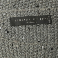 Fabiana Filippi Top grigio con Scaldamuscoli
